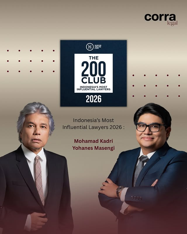 Mohamad Kadri and Yohanes Masengi on being named among The 200 Club: Indonesia's Most Influential Lawyers 2026 by Hukumonline.