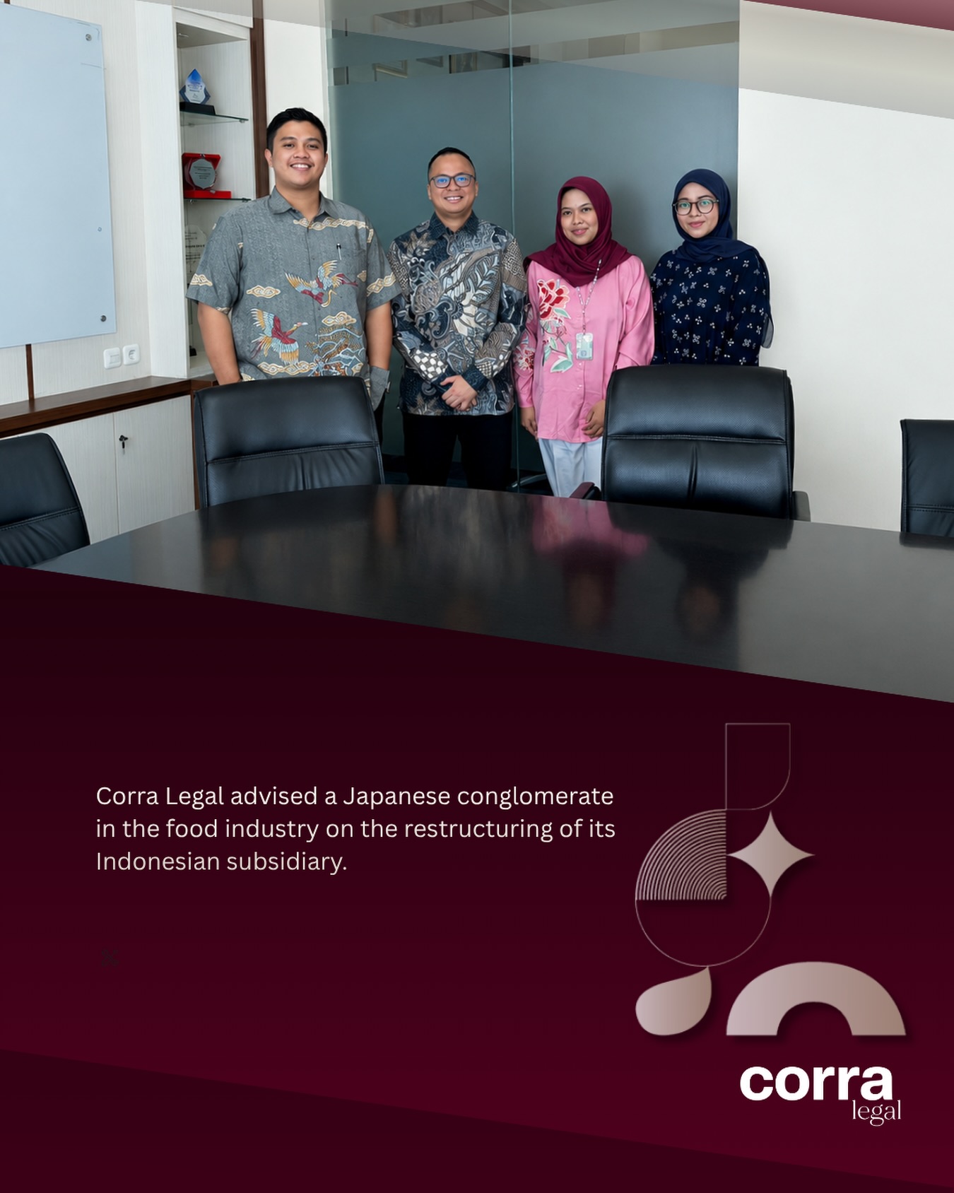 Corra Legal advised a Japanese conglomerate in the food industry on the restructuring of its Indonesian subsidiary.