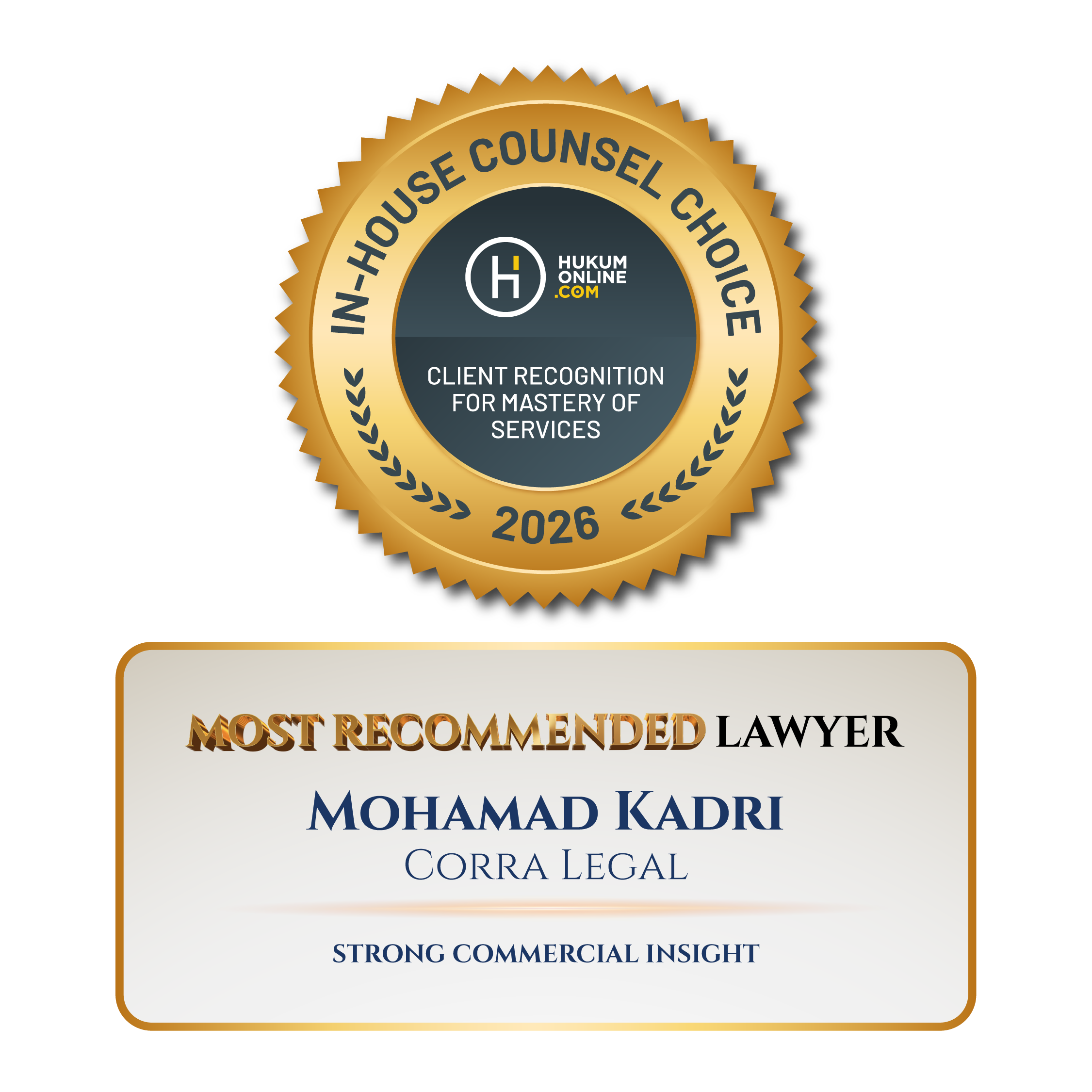 IHCC 2026 (Most Recomended Lawyer)