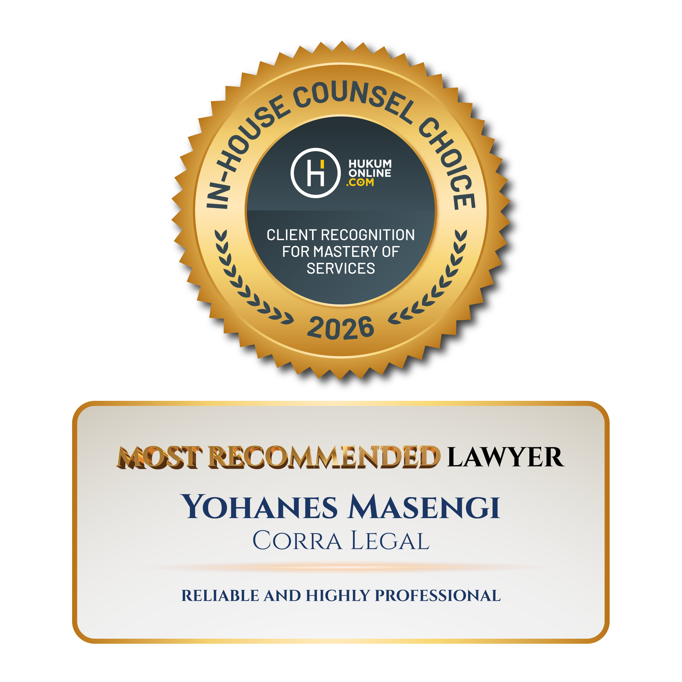 IHCC 2026 (Most Recomended Lawyer)
